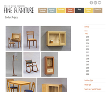 College of the Redwoods Fine Furniture Website