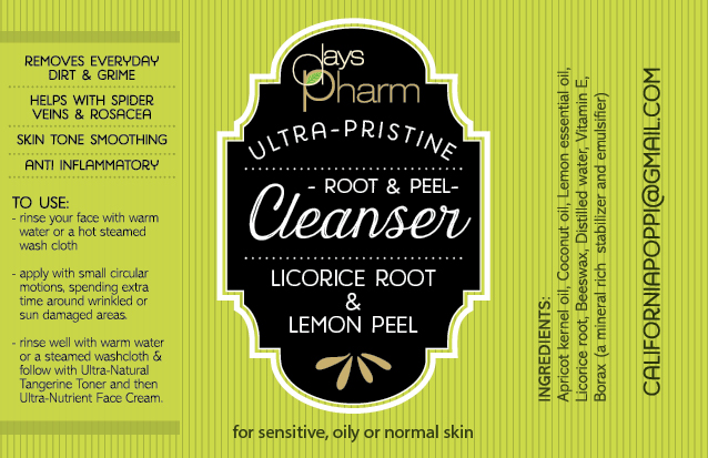 Days Pharm Cleanser and Toner Labels